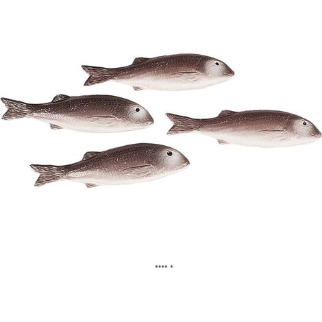 Mulet artificiel poisson en lot de 4 en Plastique soufflé L 215x50 mm (1/3)