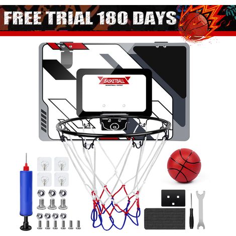 Basketballkorb fürs Zimmer Set, mit Ball & Ballpumpe, Mini Backboard zum Hängen (1/5)