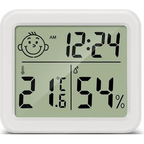 Hygromètre Thermomètre - ZGEER - 7x8 cm - Mesure de l'humidité - Mesure de la température - Sans fil (1/5)