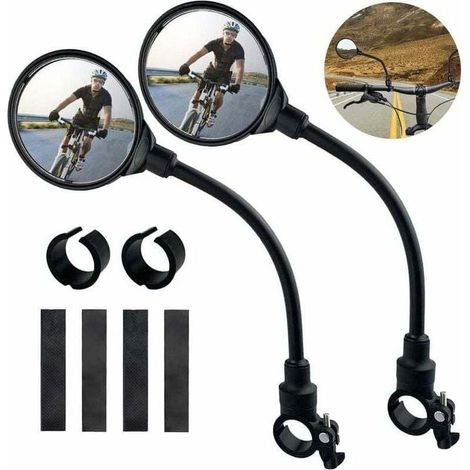 Set mit 2 Fahrradlenkerspiegeln, 360° verstellbare Fahrradlenkerspiegel, Spiegel für Elektroroller, Mountainbike-Spiegel (1/5)