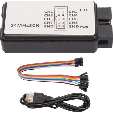8-Kanal-USB-Logikanalysator mit Puffer, 24 MHz, 5 V - 8-Kanal-USB-Logikanalysator mit Puffer, 24 MHz, 5 V (1/5)