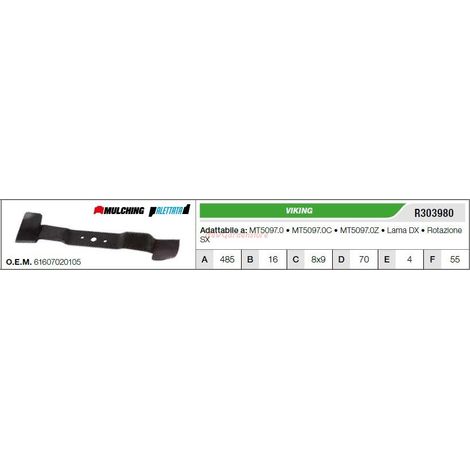 VIKING cuchilla de tractor cortacésped MT5097.0 MT5097.0C R303980