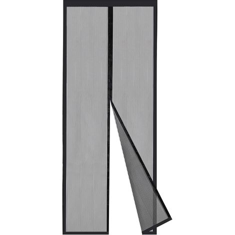 110x220cm Fishing Line Magnetic Mosquito Net Door, Magnetic Insect Repellent Curtain, Quiet Open and Close, Easy to Hang and Assemble, No Drilling Needed, Black (1/5)