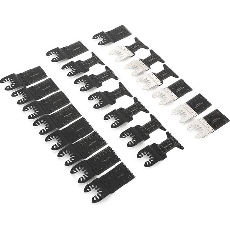Lot de 22 Lames de Scie Oscillante Multimatériaux, Kit de Découpe Précise pour Bois, Plastique et Métal, Outillage Polyvalent (1/5)