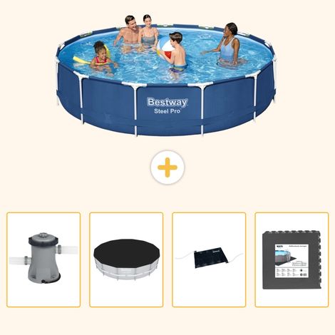 Bestway Bestway Steel Pro Ronde - 396x84 cm - 5-pièces  S195 (1/5)