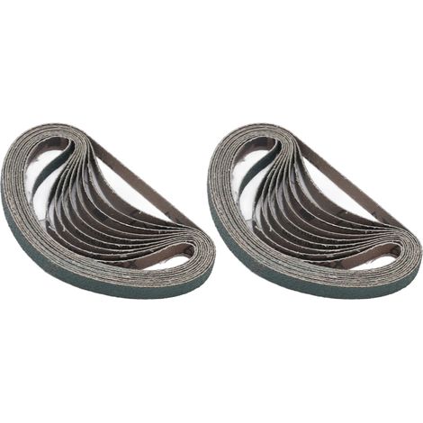 20 bandes abrasives par paquet, résistantes à l'usure, antistatiques, lavables, durables, adaptées au ponçage du bois, du caoutchouc et du métal. (1/5)