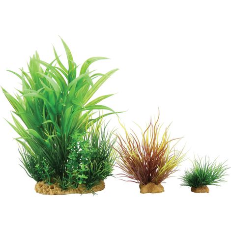 Wiha n°2 plantes artificielles 3 pieces H 20 cm Plantkit décoration d'aquarium - zolux (1/3)