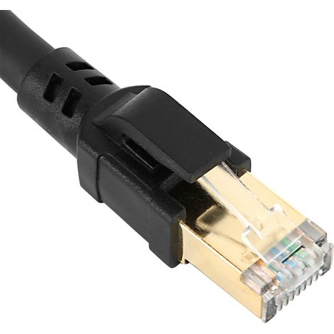 Cat8 RJ45 Ethernet-Kabel, rundes Netzwerkkabel, 3 m (9,8 ft) Patchkabel (1/5)