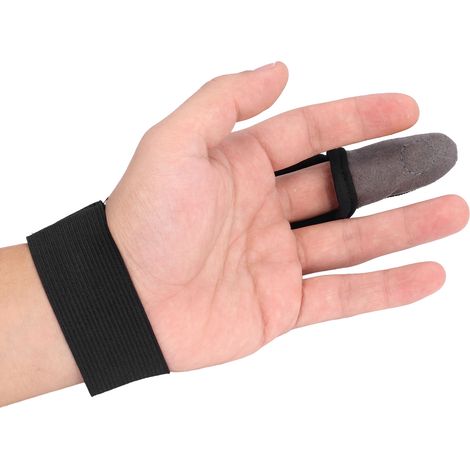 Schwarzer fingerloser Handschuh, Schutzhülle für die Fingerspitzen, ideal für Auto-, Motorrad- und Bootsreparaturen. (1/5)
