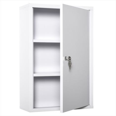 Meuble de salle de bain Armoire à pharmacie murale blanche (1/5)