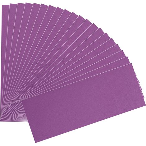 21 Pièces Papier de verre 320 Grain Papier abrasif eau/sec 93x230mm Utilisé pour polir le métal,le bois,les(Violet) (1/5)
