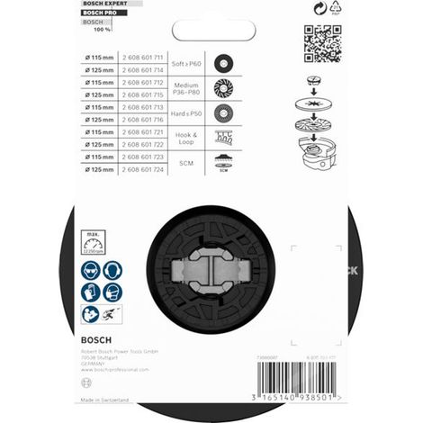 Bosch X-LOCK Stützteller 125 mm Schleifteller für Winkelschleifer 2608601714 (1/5)