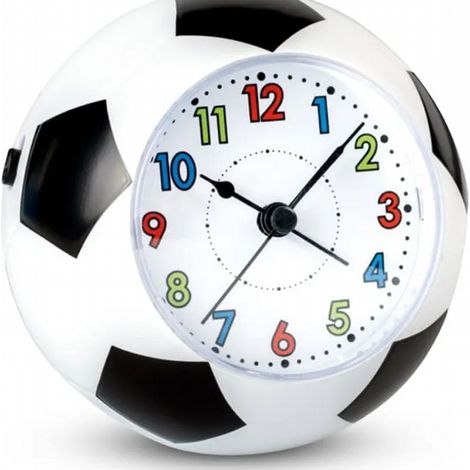 Réveil pour enfants Réveil de football - Silencieux - Fonction snooze - Veilleuse intégrée (1/4)