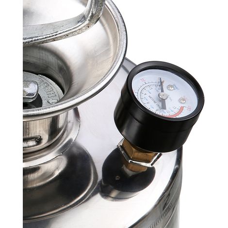 Manomètre de remplacement pour atomiseur 0-6 bar (0-80 psi) compatible avec les accessoires de pulvérisation en acier inoxydable (1/5)