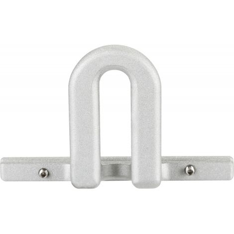 Aluminium box crochet métal pour attacher un caden 5 × 8 × 2 cm, argent (1/5)