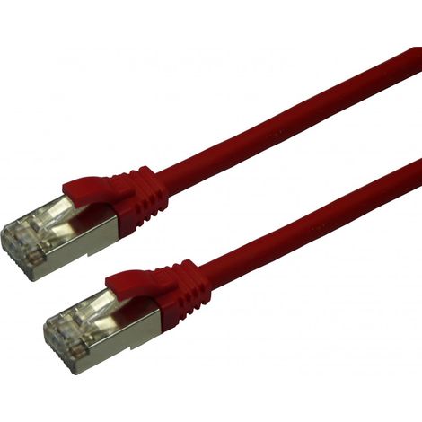 Cordon Cat 6 RJ45 F/UTP - 2m Rouge (1/3)