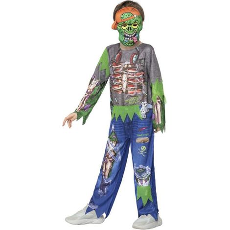 Zombie Gamer Costume - All In One & EVA Mask - 56444M (1/3)
