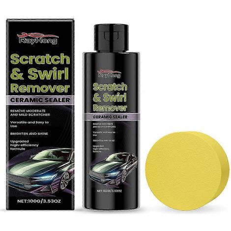 Produit anti-rayures pour automobiles, nettoyant, polissant et entretenant, agent de placage cristallin pour peinture automobile (1/4)