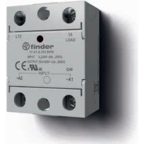 Jabón relé finder 40a 1 contacto na gris - 77b190248250