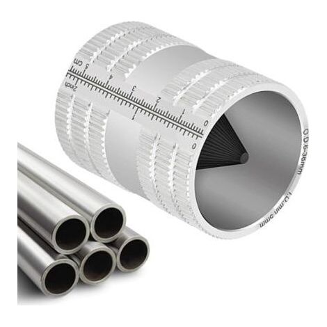 Outil d'alésage de tuyau, outils sanitaires Machine d'ébavurage en acier inoxydable chanfrein pour installation de tuyaux, entretien, travail des métaux, atelier