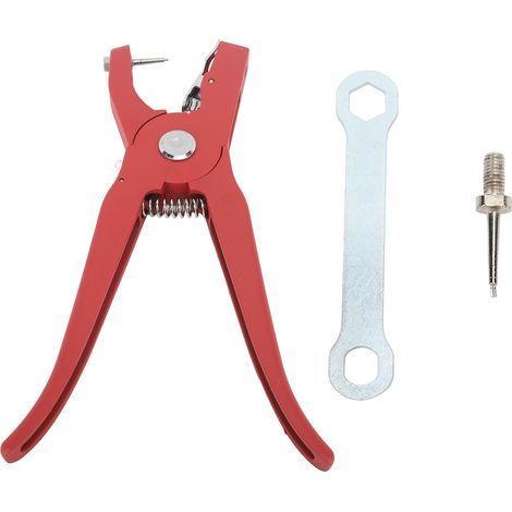 KIMISS Pince à Oreilles pour Bétail, Applicateur Ergonomique à Poignée Antidérapante pour Bovins, Moutons, Chèvres et Porcs, Outil Auriculaire en Acier allié Robuste (1/5)