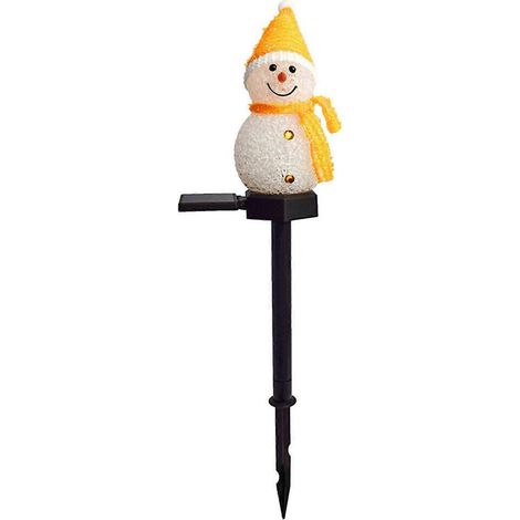 Dekorative gelbe Solar-LED-Gartenleuchten für Weihnachten (1/5)