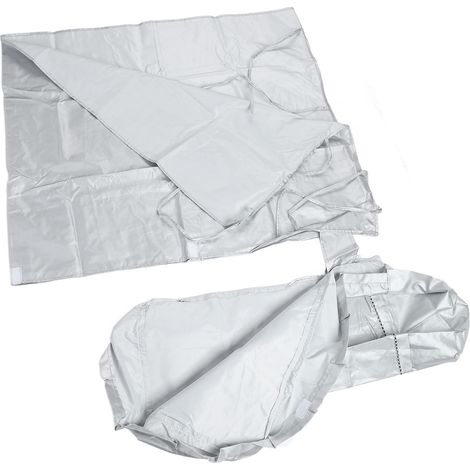 Housse Machine à Laver Imperméable Anti-UV Anti-Poussière Épaisse Résistante pour Lave-Linge Argent, Usage Domestique Cuisine Buanderie (1/5)