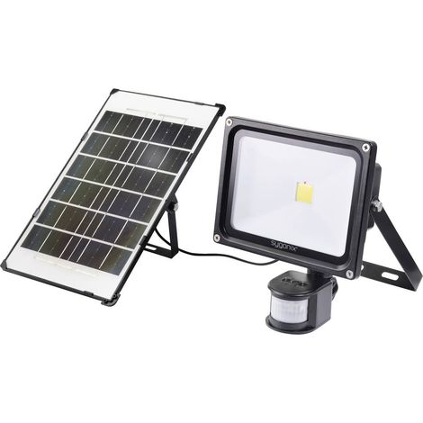 Sygonix SY-5461110 Faretto solare con rilevatore di movimento 30 W Colore luce: Bianco neutro
