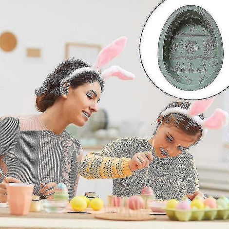 Moule à œufs de Pâques lapin, grand format, en silicone, pour fondant, gâteau et chocolat. Outil de pâtisserie pour la cuisson.