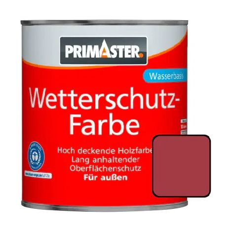 Primaster Wetterschutzfarbe 2,5 L schwedenrot