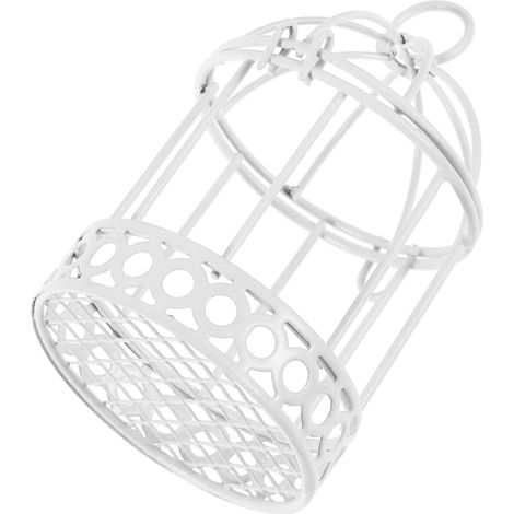 Plateau de Rangement à Bijoux pour Chambre D'garçon et Filles Boîte à Bonbons de Cage à Oiseaux en Métal Blanc Élégant et Minimaliste, Organisateur Facile à Transporter (1/5)