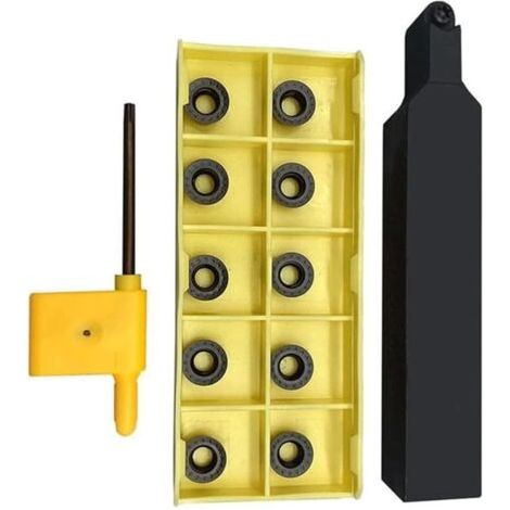 Turning Tool Set Metal Lathe Tool Holder for Turning Slotting Thread Tungsten Carbide Inserts 20mm (1/5)