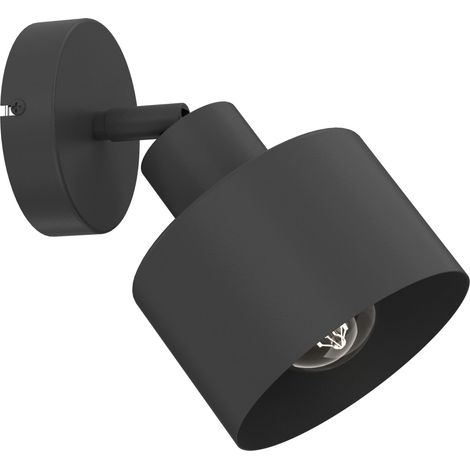 Applique murale réglable noire cylindrique E27 15W Parkla Luminex (1/5)