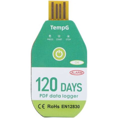 Enregistreur de Température USB pour Transport Réfrigéré et Frais, Durée 120 Jours - (1/5)