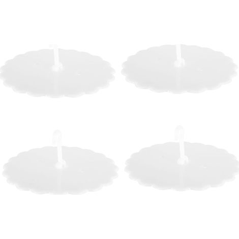 Lot de 4 crochets suspension pour rideaux lit, en plastique, la (1/5)