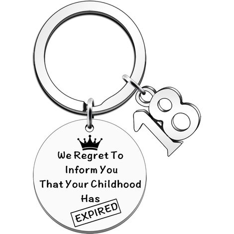 Porte-clés 18e anniversaire - Argent (1/5)