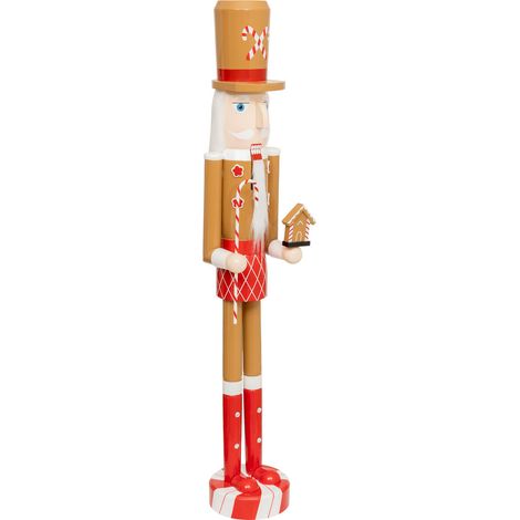 Déco de Noël Grande Figurine Casse-Noisette Pain d'épice H 106 cm - Feeric Christmas (1/2)