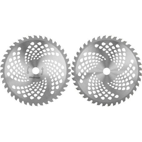SURENHAP Lame de débroussailleuse Accessoire de remplacement de lame circulaire de coupe gazon de débroussailleuse piscine mesure (1/4)