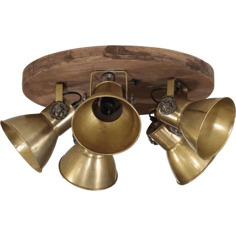 Plafonnier 25 W laiton antique 50x50x25 cm E27