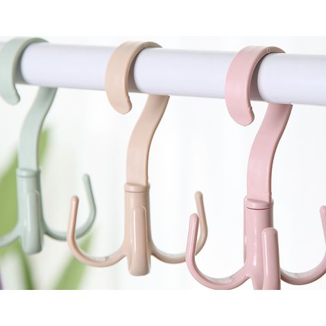 360° drehbarer, wandmontierter Handtaschenhaken für den Kleiderschrank, platzsparender Aufhänger für Kleidung, Schuhe, Gürtel und Schals. (1/5)