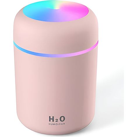 Luftbefeuchter mit Aromadiffusor, farbiger LED-Lampe und USB-Anschluss (1/5)