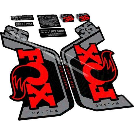 Pegatinas para horquilla de bicicleta, diseño personalizable, material de vinilo duradero, rojo fluorescente. (1/2)