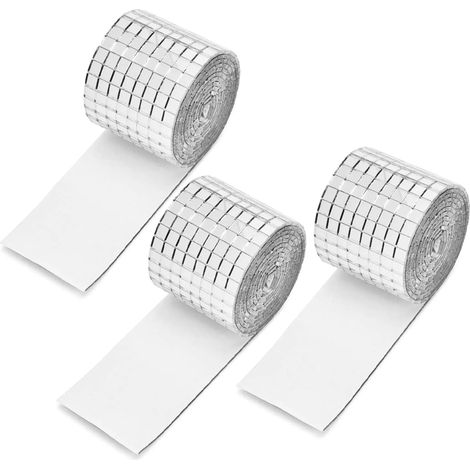 5 x 5 mm Mini-Spiegelmosaikfliesen, selbstklebende Spiegelfliesen (1/4)