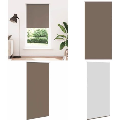 vidaXL Verdunkelungsrollo Kaffeebraun 115x210 cm Stoffbreite 110,7 cm (1/5)