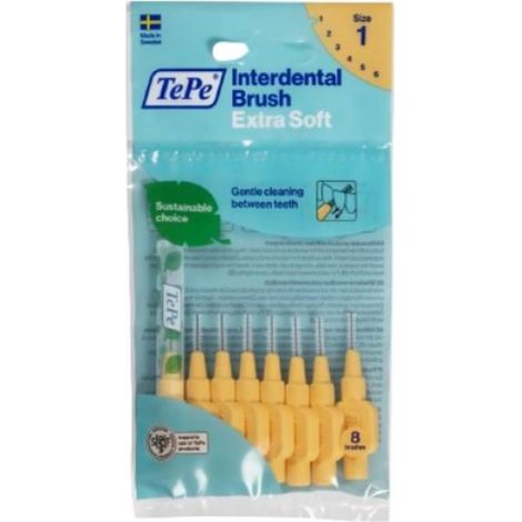 Brossette Interdentaire - 0.45 mm - ISO 1 - Pour Adulte - 8 Pièces (1/4)