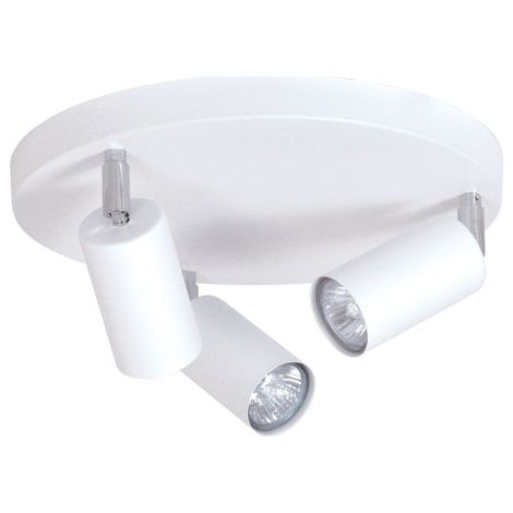 Plafonnier spot blanc 3 têtes orientables Kaja K-4457