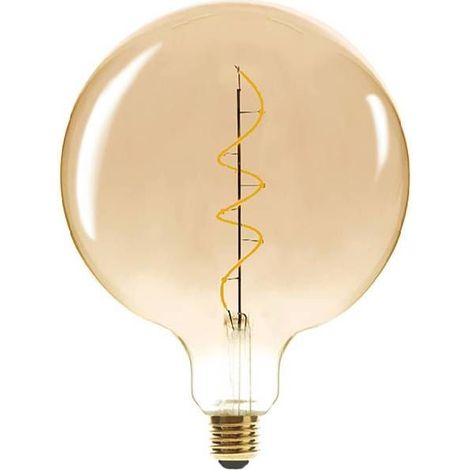Filiyano – Lampe LED « Globe », cordon ambré, D20 cm E27 - Atmosphera Interior Designer Ambre (1/5)