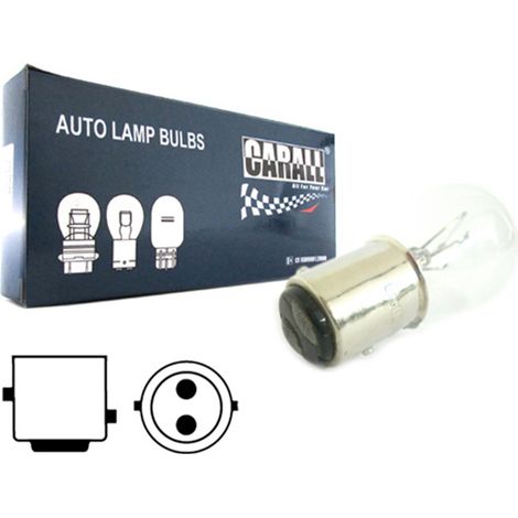 10 Lampade Alogene S25 P21/5W 12V BAY15D Doppio Filamento Stop Posizione Auto (1/3)