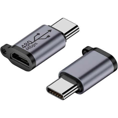 Adaptateur USB-C Femelle vers Micro USB Mâle - Convertisseur Type-C vers Micro USB - Compatible Mini USB (1/4)
