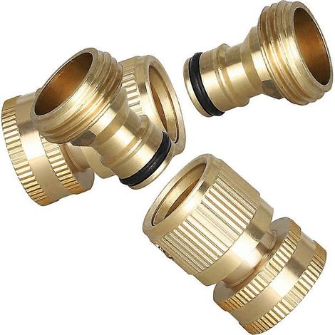 20 raccords rapides en laiton pour tuyau d'arrosage (1/5)